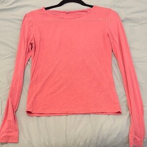 Women's Pink Long Sleeve Top